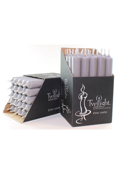 7" Dinner Candle Grey