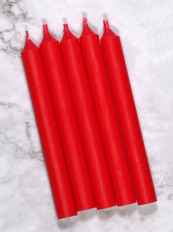 Red Mini Candles - 12 Pack-2