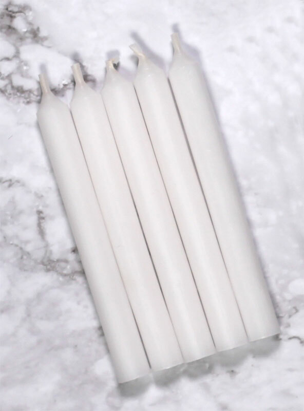 White Mini Candles - 12 Pack-1