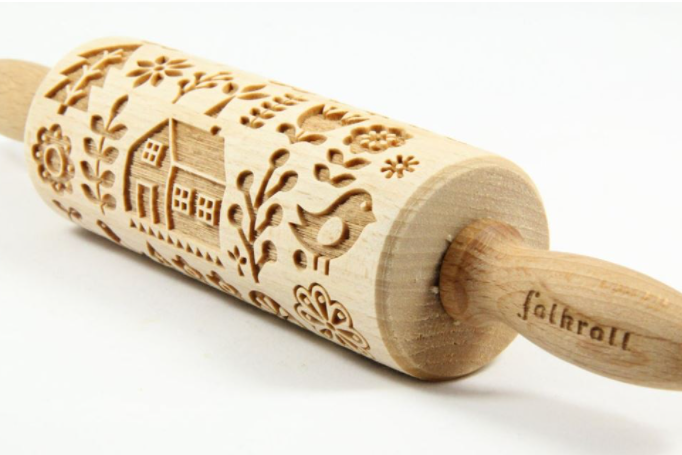 Small Engraved Rolling Pin-5
