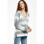 Z Supply Autumn V-Neck Stripe Sweater