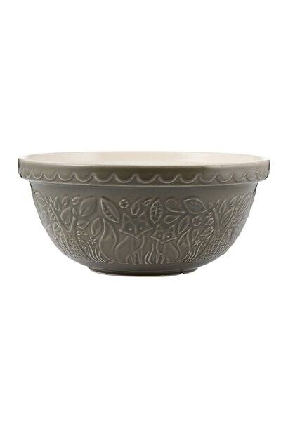 In The Forest Fox Grey Mixing Bowl - 29cm