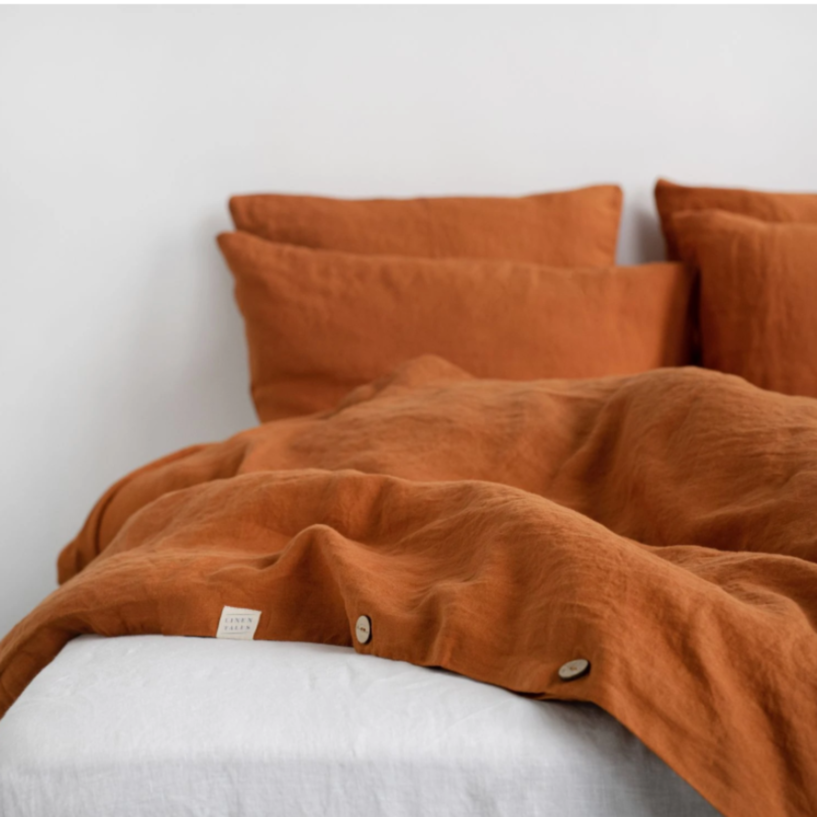 washed linen pillowcases