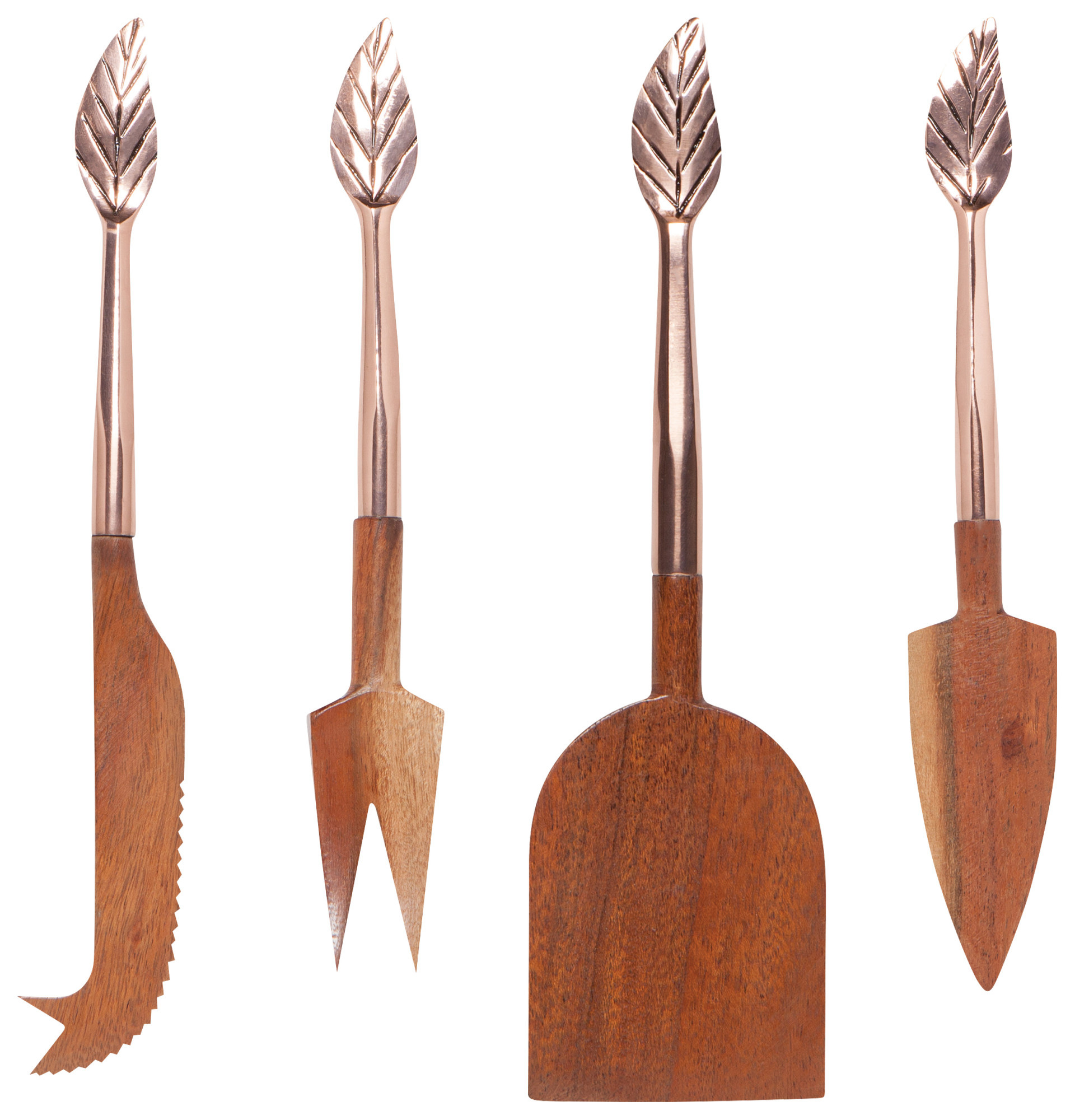 Danica Heirloom Rose Gold Cheese Knife Set Castles & Cottages