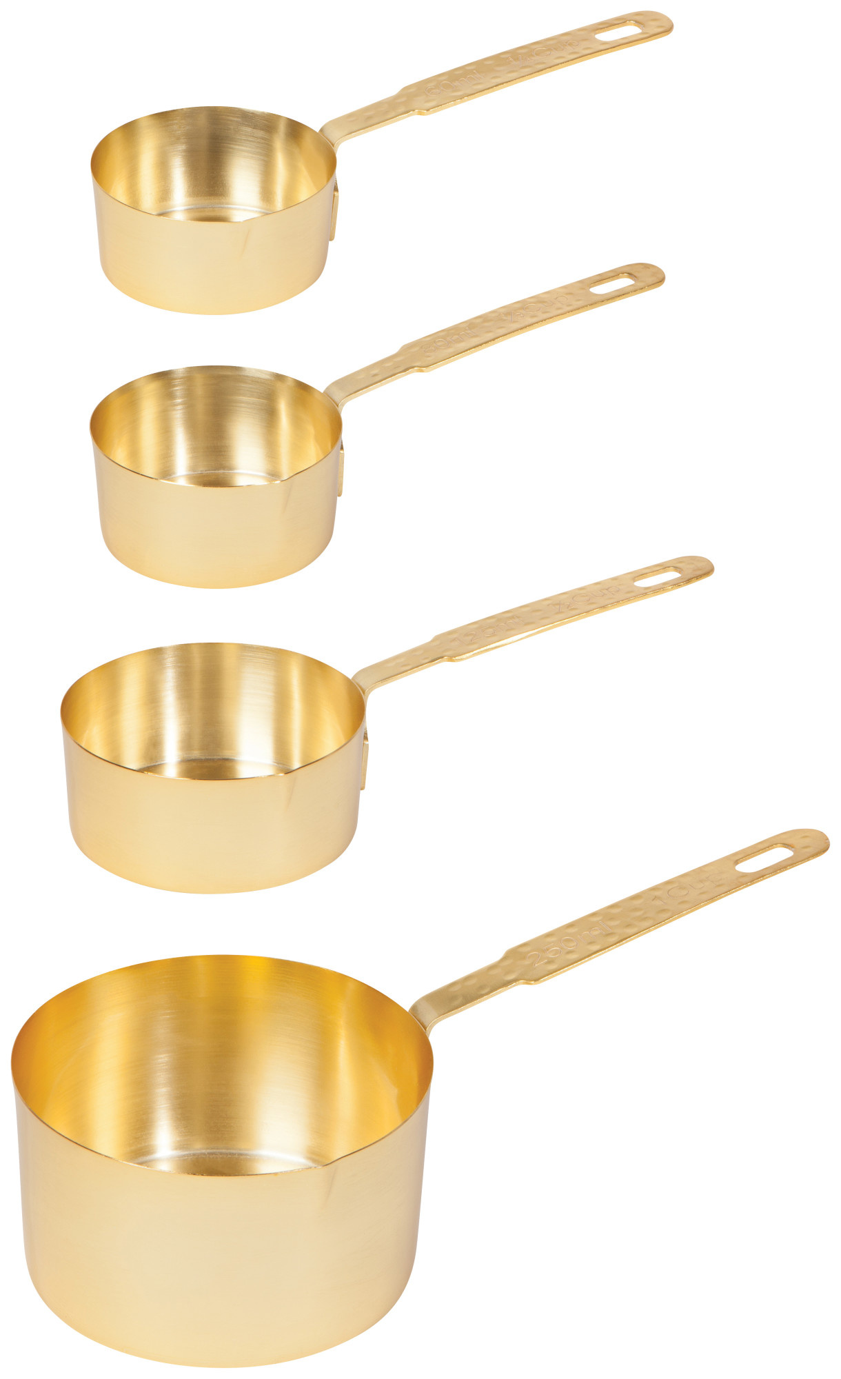 Brass Measuring Cups - Set of 3