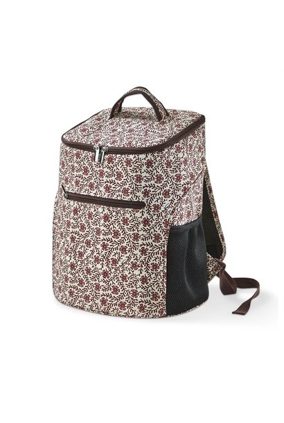 Floral Vine Insulated Tote - Wine