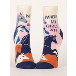 Blue Q Where My Girls At W - Ankle Socks