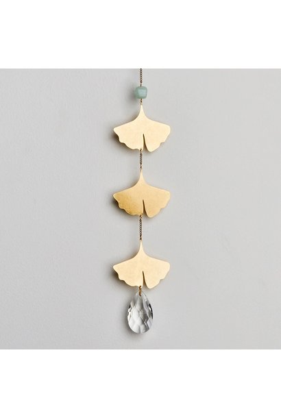 Suncatcher Botanical Leaf/Amazonite