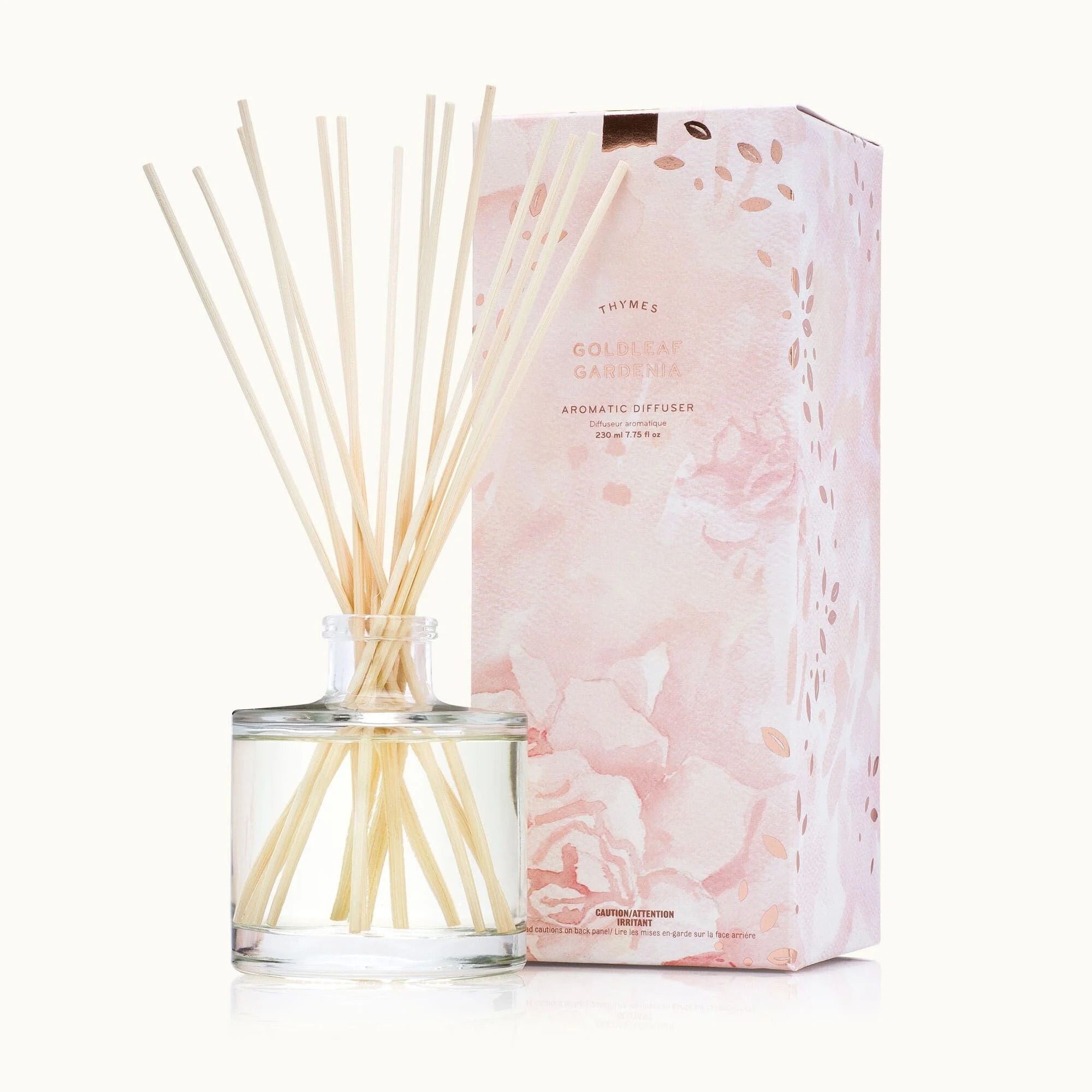 Thymes Goldleaf Gardenia Reed Diffuser Castles & Cottages Ciao