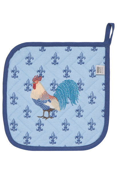 Rooster Française Chef Quilted Potholder