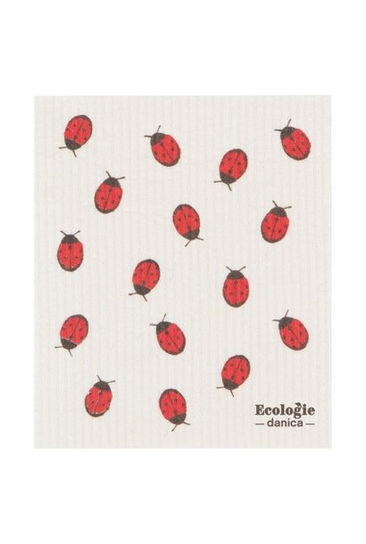 Fly Away Ladybug Swedish Dishcloth