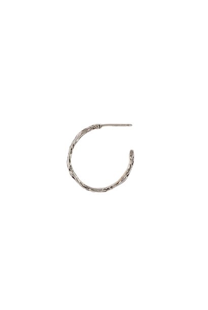 Small Textured Hoops