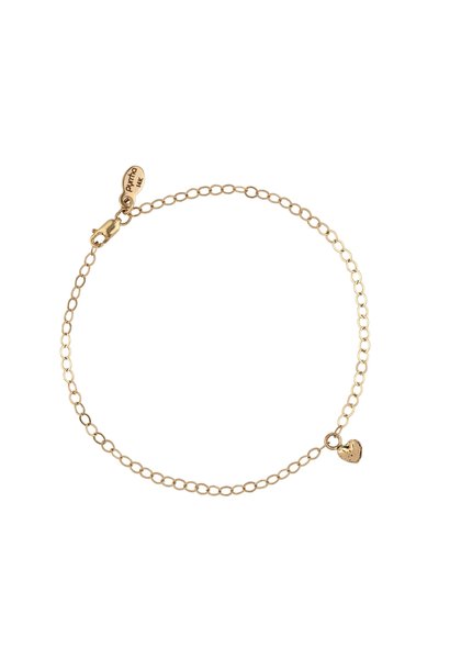 Heart 14K Gold Symbol Chain Bracelet