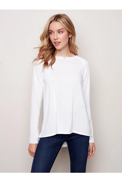 Charlie B - Soft Jersey Top with Long Sleeves - Castles & Cottages