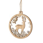 Nutcracker Designs Wood Deer Ornament