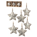 Nutcracker Designs Zinc Star Ornament (Set of 6)