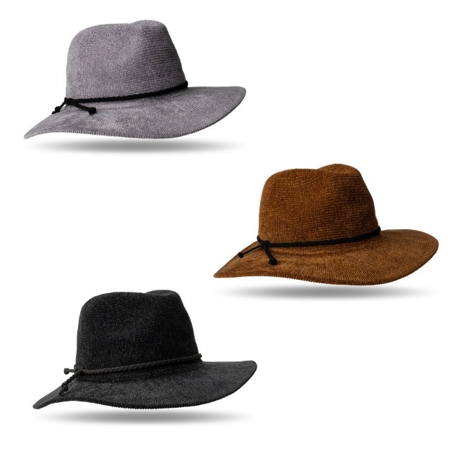 Chocolate, Ladies' Foldable Panama Hats