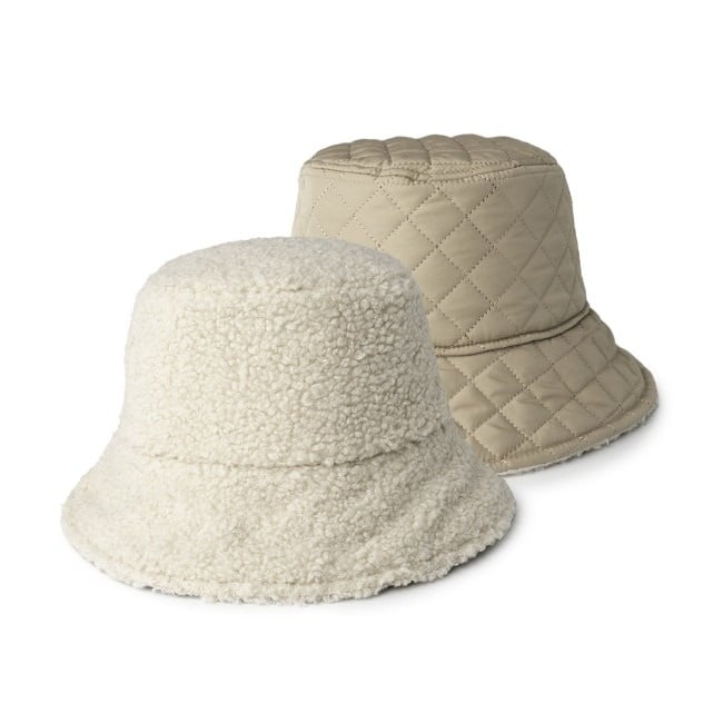 Britt's Knits - Après Ski Reversible Sherpa Bucket Hat - Castles