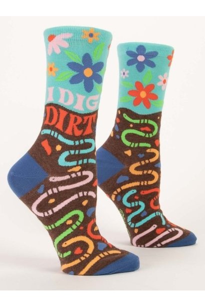 I Dig Dirt W-Crew Socks