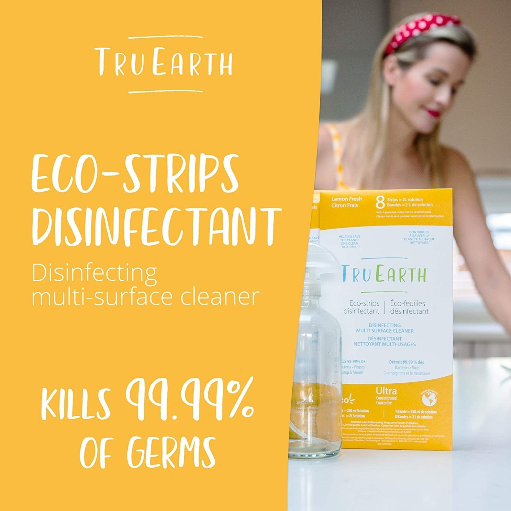 Tru Earth Eco-strips Disinfecting Multi-Surface Cleaner