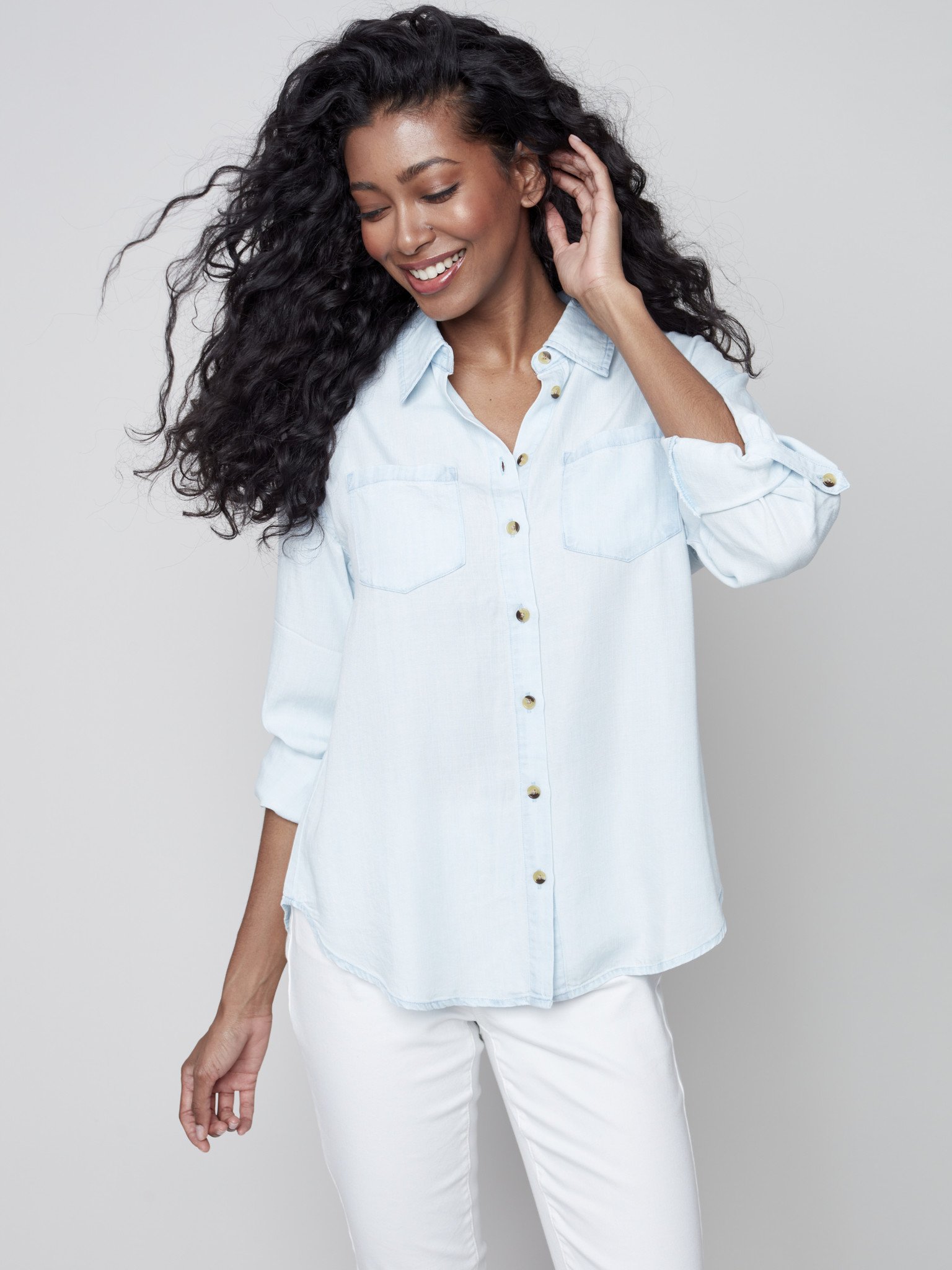 Women's Denim Shirts, Chambray Shirts & Denim Tops