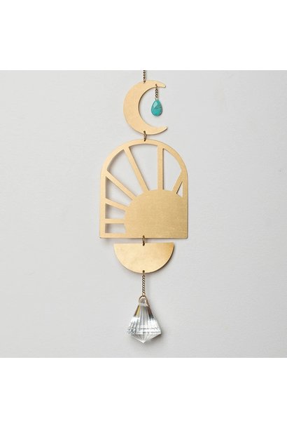 Suncatcher - Sunshine/Brass/Turquoise/Crystal