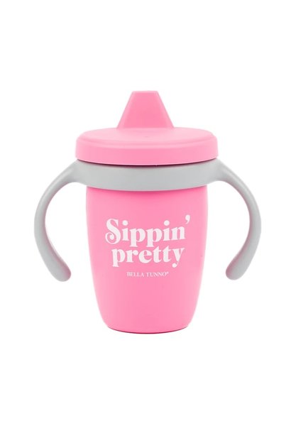 Sippin Pretty Happy Sippy Cup - Hot Pink