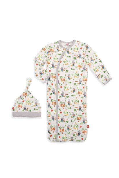 Don't Worry Be Hoppy Gown and Hat Set - Nb-3m