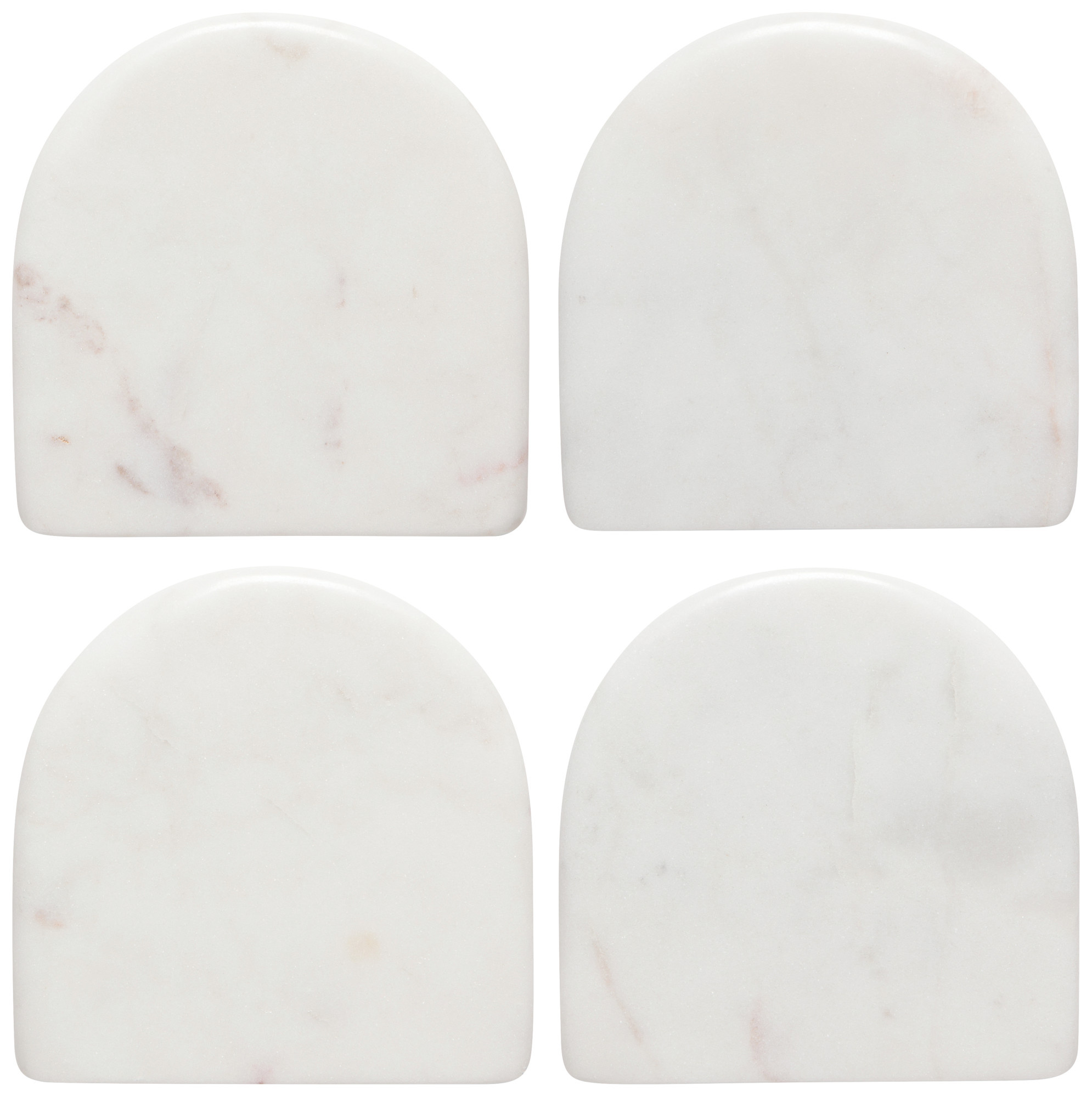 Danica Heirloom - White Arch Marble Coasters Set/4 - Castles