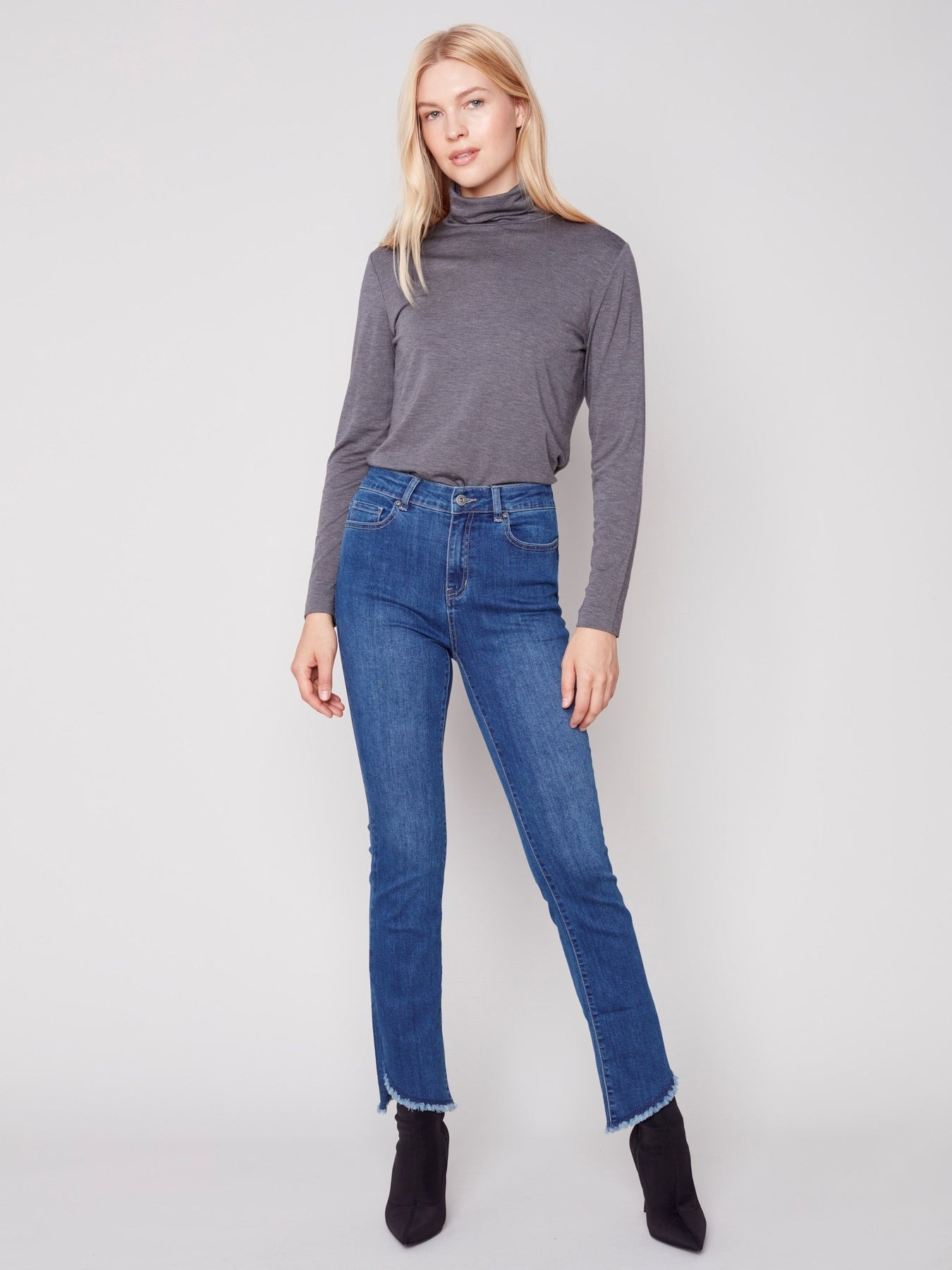 Charlie B - Stretch Tencel Turtle Neck