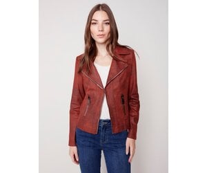 Charlie B Vintage Faux Leather Perfecto Jacket