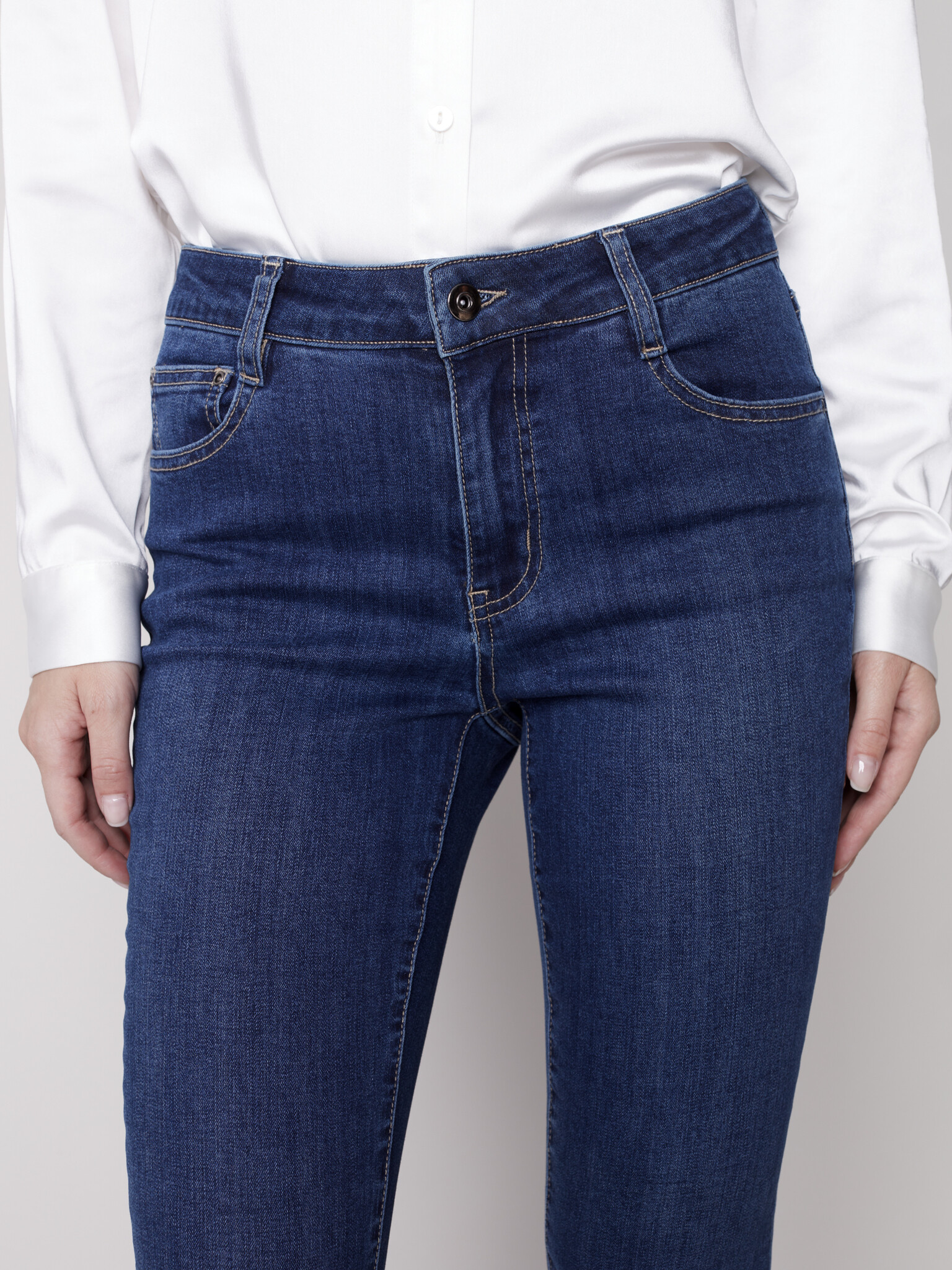 Jeans with Side Zipper-5