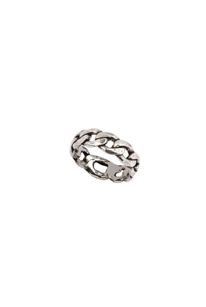 Wide Chain Band Ring