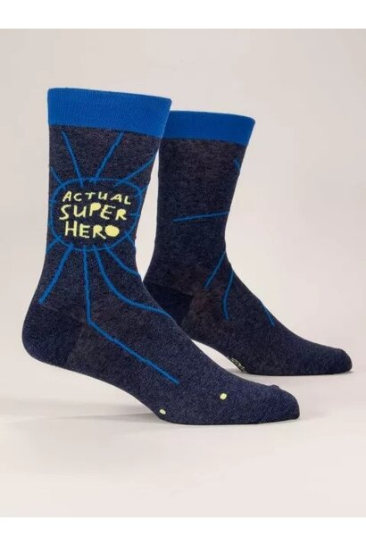 Actual Superhero Men's Crew Socks