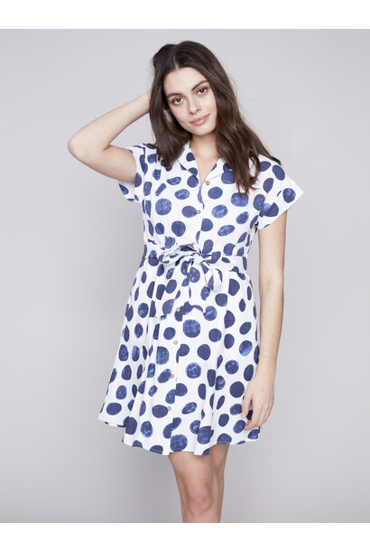 Printed Short Sleeve Dress