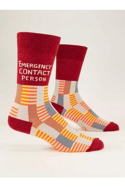 Emergency Contact Person Men's Socks