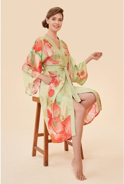 Orchids Kimono Gown