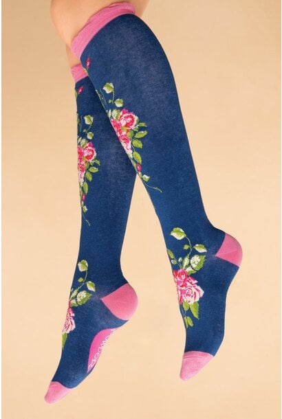 Floral Vines Long Socks