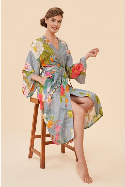 Floral Jungle Kimono Gown