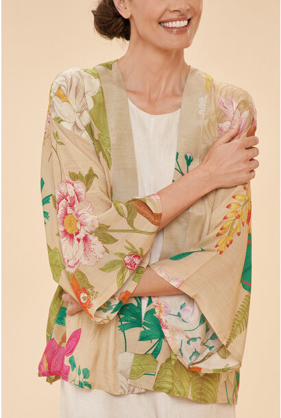 Tropical Flora and Fauna Kimono Jacket