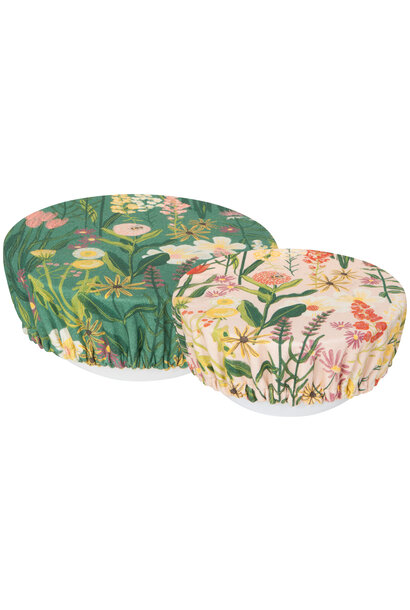 Bees & Blooms Bowl Covers Set/2