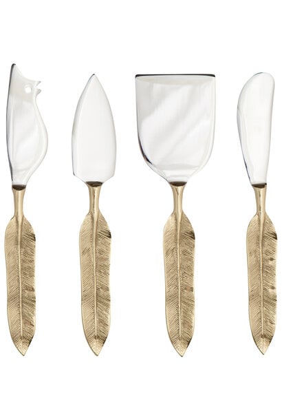 Plume Cheese Knives Set