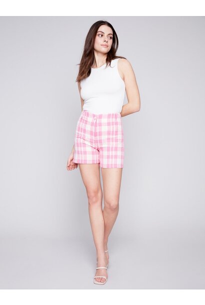 Yarn Dye Checkered Shorts