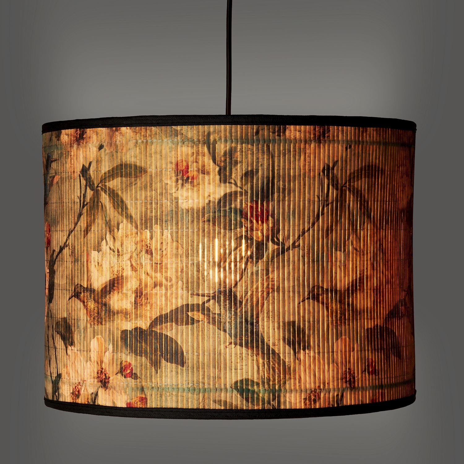 Giftcraft Humming Birds Haven Bamboo Lamp Shade Castles & Cottages