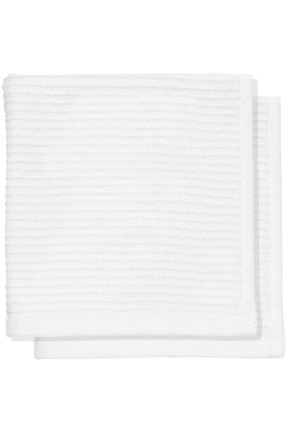 Ripple Dishcloth Set - White