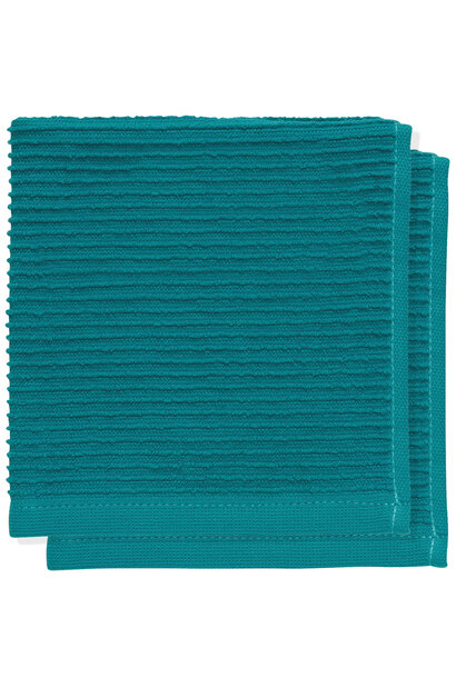 Ripple Dishcloth Set - Peacock