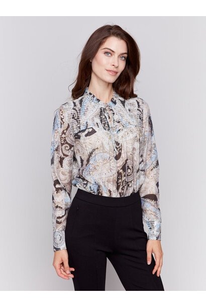 Printed Voile Blouse