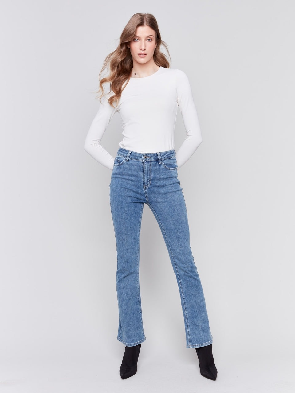 Charlie B Bootcut Indigo Jeans main image 1