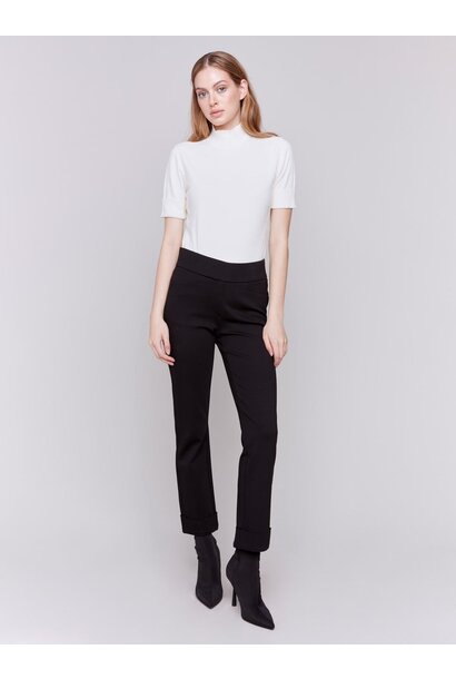 Cuffed Ponte Pants