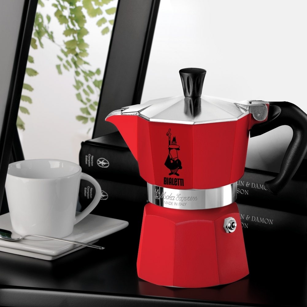 Bialetti 4942 Moka Express Espresso Maker 3 cups Red